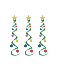 Holiday Tree Whirls Décor - Multi Color