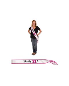 Finally 21! Satin Sash