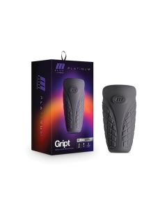 Blush M Elite Platinum Gript Silicone Stroker - Black