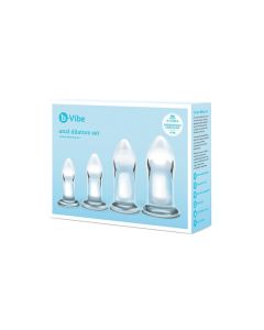Vibe Glass Anal Dilator 4 pc Set