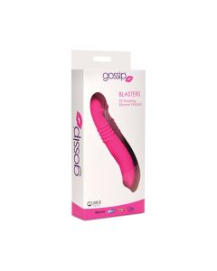Curve Toys Gossip Blasters 7X Thrusting Silicone Vibrator - Magenta