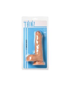 Curve Toys Thinz 7" Uncut Dildo w/Balls - Light