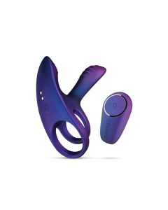 Hueman Infinity Ignite Vibrating Cock Ring - Purple