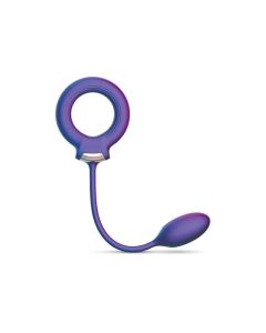 Hueman Solar Cock Ring w/Anal Ball - Purple