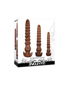 Evolved Twisted Love 3 pc Plug Set - Gold