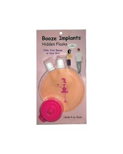 Booze Implants Hidden Flask - 4 oz Each
