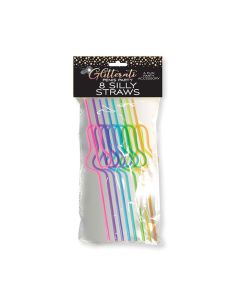 Glitterati Silly Penis Straws - Set of 8