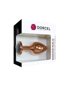 Dorcel Aluminium Bejeweled Diamond Plug - Rose Gold Medium