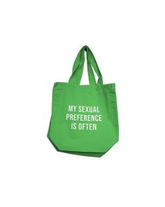 Nobu My Sexual Preference Is Often Reusable Tote - Green