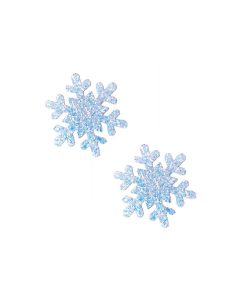 Neva Nude Glitter Snowflake Pasties - White O/S