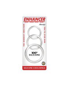 Enhancer Silicone Cockrings - Clear