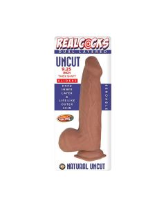 Realcocks Dual Layered Uncut Sliders 9.25" Thick Shaft