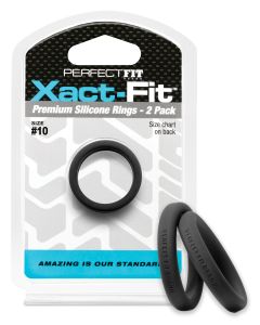 Perfect Fit Xact Fit #10 - Black Pack of 2