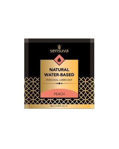 Sensuva Natural Water Based Personal Moisturizer Single Use Packet - 6 ml Peach