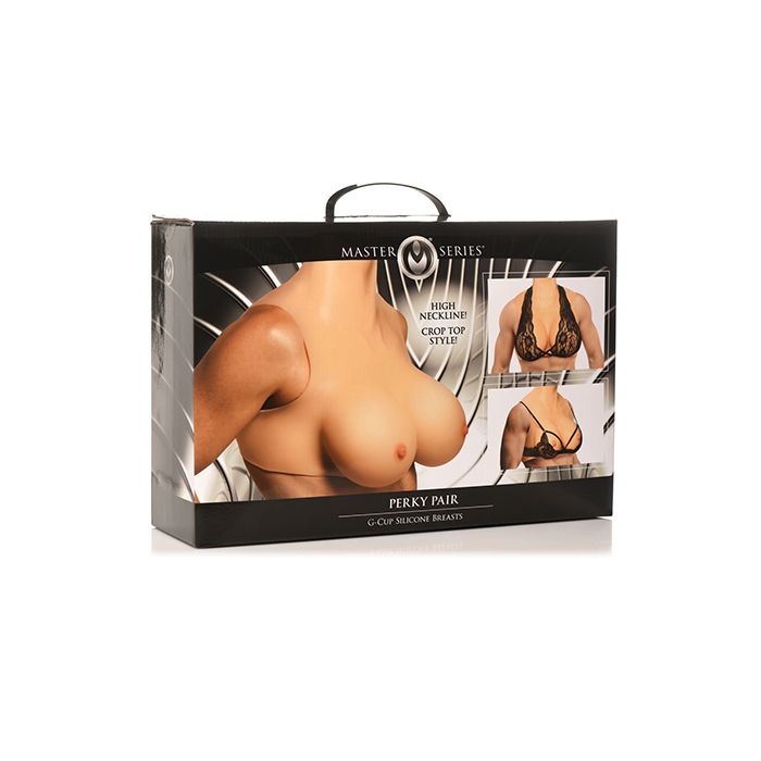 Master Series Perky Pair G Cup Silicone Breasts