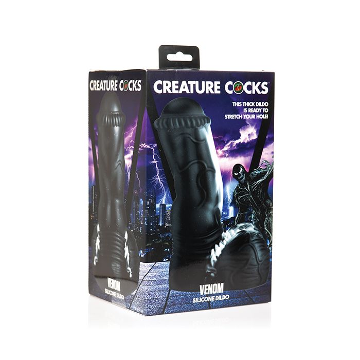 Creature Cocks Venom Silicone Dildo - Black